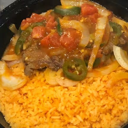 35. Bistec Ala Mexicana Platter.