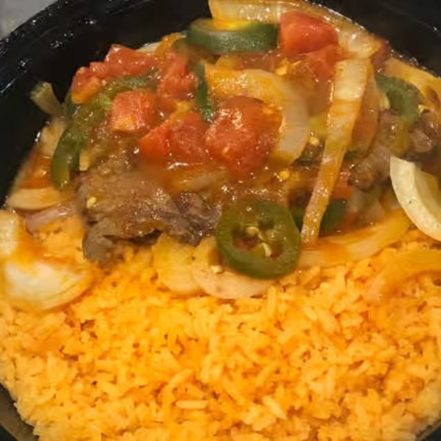 35. Bistec Ala Mexicana Platter.